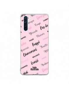 Coque Oppo Reno3 / A91 Ballerina Ballerine Mots -...