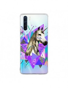 Coque Oppo Reno3 / A91 Licorne Unicorn Azteque...