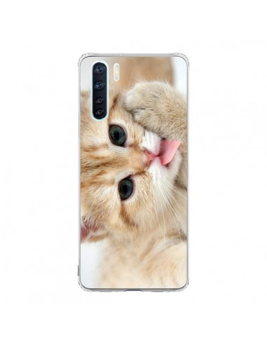 Coque Oppo Reno3 / A91 Chat Cat Tongue - Laetitia