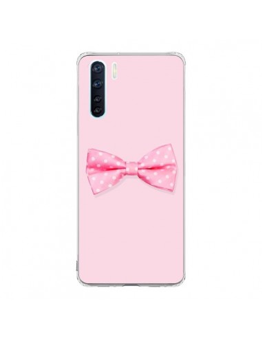 Coque Oppo Reno3 / A91 Noeud Papillon Rose Girly Bow Tie - Laetitia