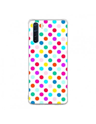 Coque Oppo Reno3 / A91 Pois Multicolores - Laetitia