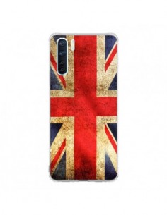 Coque Oppo Reno3 / A91 Drapeau Angleterre Anglais UK -...