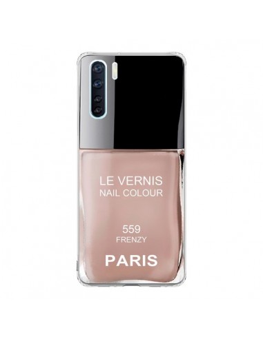 Coque Oppo Reno3 / A91 Vernis Paris Frenzy Beige - Laetitia