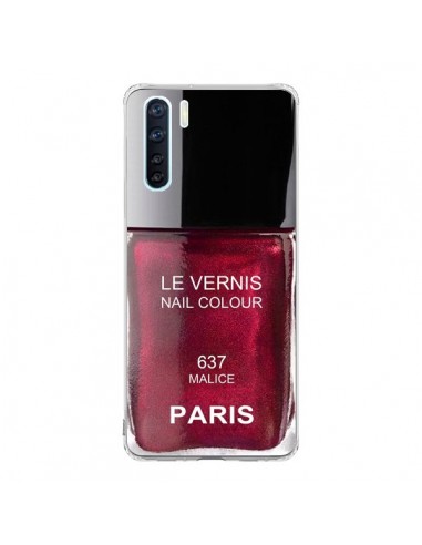 Coque Oppo Reno3 / A91 Vernis Paris Malice Violet - Laetitia