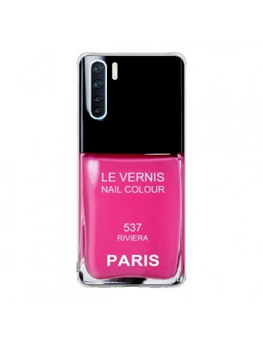 Coque Oppo Reno3 / A91 Vernis Paris Riviera Rose - Laetitia