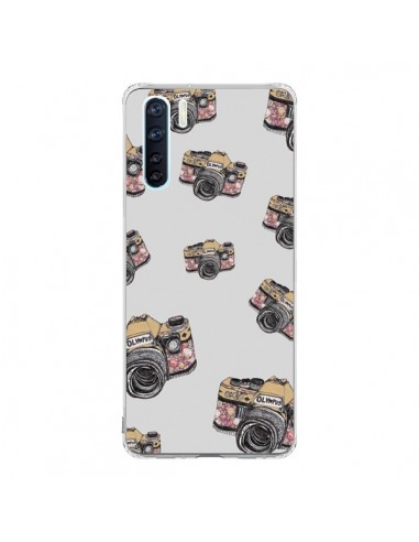 Coque Oppo Reno3 / A91 Appareil photo vintage Rose - Laetitia