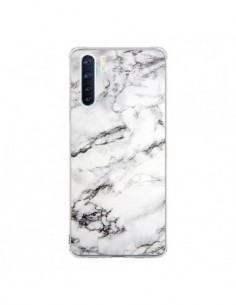 Coque Oppo Reno3 / A91 Marbre Marble Blanc White - Laetitia