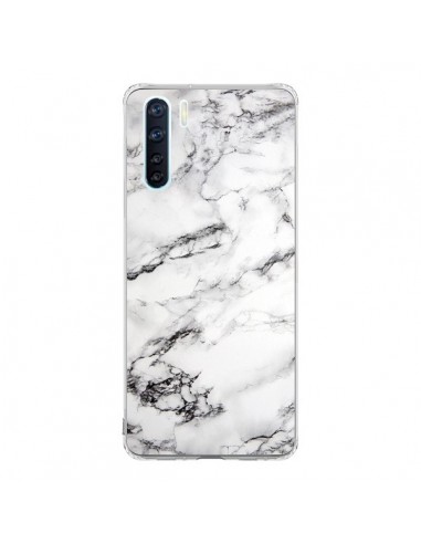 Coque Oppo Reno3 / A91 Marbre Marble Blanc White - Laetitia