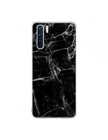 Coque Oppo Reno3 / A91 Marbre Marble Noir Black - Laetitia