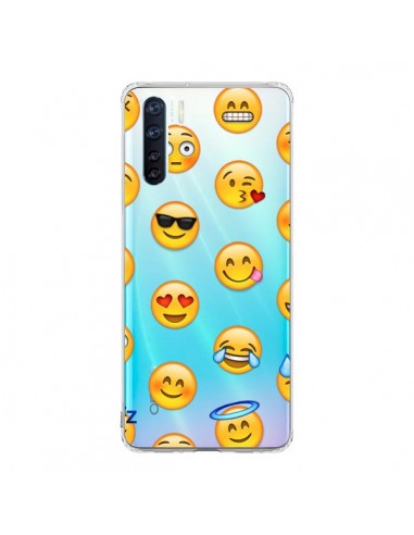 Coque Oppo Reno3 / A91 Smiley Emoticone Emoji Transparente - Laetitia