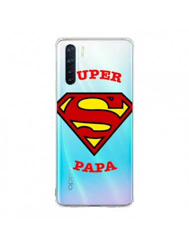 Coque Oppo Reno3 / A91 Super Papa Transparente - Laetitia