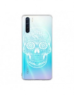 Coque Oppo Reno3 / A91 Tête de Mort Mexicaine Blanche...