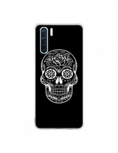 Coque Oppo Reno3 / A91 Tête de Mort Mexicaine Blanche -...