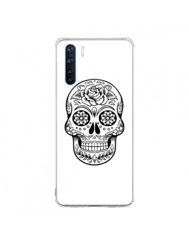 Coque Oppo Reno3 / A91 Tête de Mort Mexicaine Noir - Laetitia