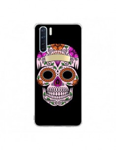 Coque Oppo Reno3 / A91 Tête de Mort Mexicaine Multicolore...