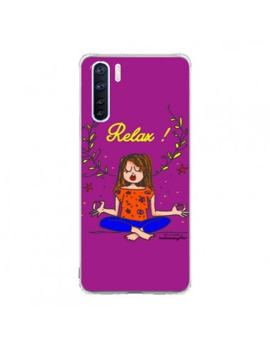 Coque Oppo Reno3 / A91 Fille Relax Zen Yoga - Leellouebrigitte