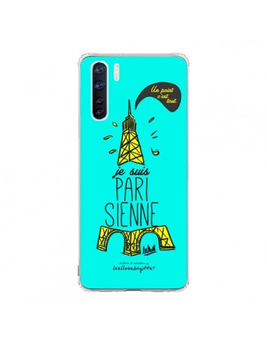 Coque Oppo Reno3 / A91 Je suis Parisienne La Tour Eiffel Bleu - Leellouebrigitte