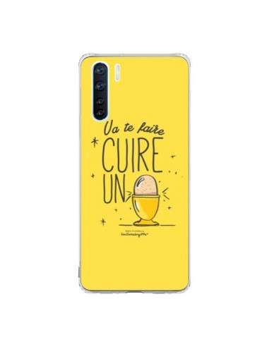 Coque Oppo Reno3 / A91 Va te faire cuir un oeuf jaune - Leellouebrigitte