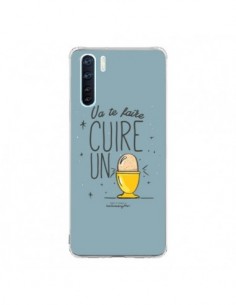 Coque Oppo Reno3 / A91 Va te faire cuir un oeuf gris -...