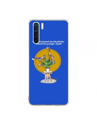 Coque Oppo Reno3 / A91 L'argent ne pousse pas dans les plantes - Leellouebrigitte