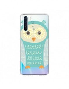 Coque Oppo Reno3 / A91 Hibou Owl Transparente - Petit...