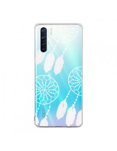 Coque Oppo Reno3 / A91 Attrape Rêves Blanc Dreamcatcher Triple Transparente - Petit Griffin