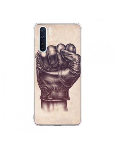 Coque Oppo Reno3 / A91 Fight Poing Cuir - Lassana