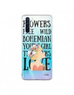 Coque Oppo Reno3 / A91 Flowers Love Transparente - Lolo...