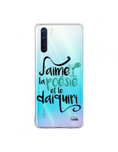 Coque Oppo Reno3 / A91 J'aime la poésie et le daiquiri Transparente - Lolo Santo