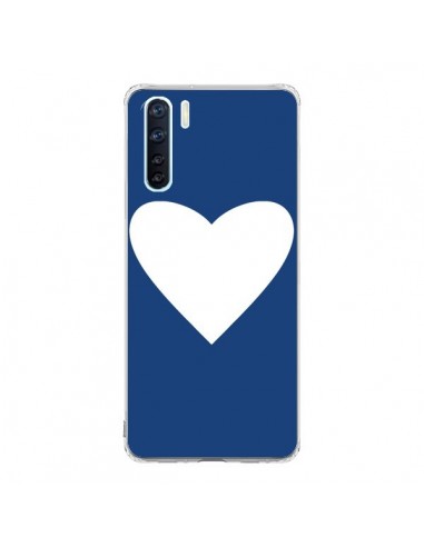 Coque Oppo Reno3 / A91 Coeur Navy Blue Heart - Mary Nesrala