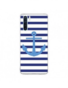 Coque Oppo Reno3 / A91 Ancre Voile Marin Navy Blue - Mary...