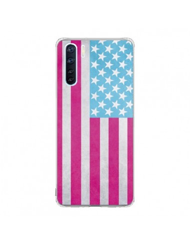 Coque Oppo Reno3 / A91 Drapeau USA Vintage - Mary Nesrala