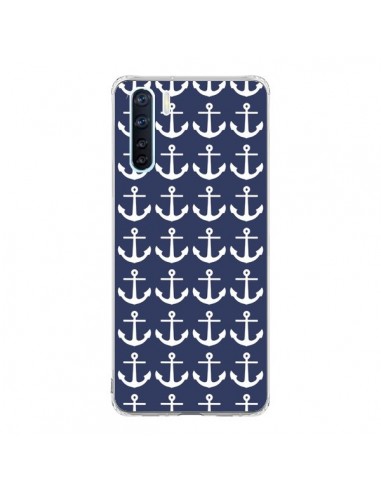 Coque Oppo Reno3 / A91 Ancre Marin Bleu Anchors Navy - Mary Nesrala