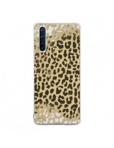 Coque Oppo Reno3 / A91 Leopard Golden Or Doré - Mary Nesrala