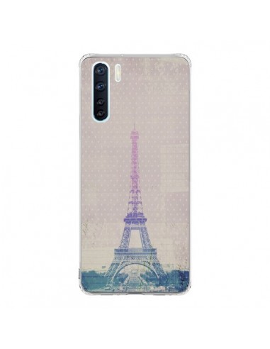 Coque Oppo Reno3 / A91 I love Paris Tour Eiffel - Mary Nesrala