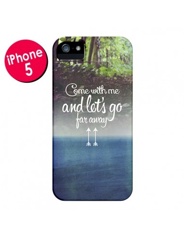 Coque Let's Go Far Away Forest Foret pour iPhone 5 et 5S - Eleaxart