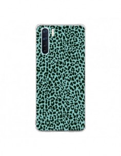Coque Oppo Reno3 / A91 Leopard Turquoise Neon - Mary Nesrala