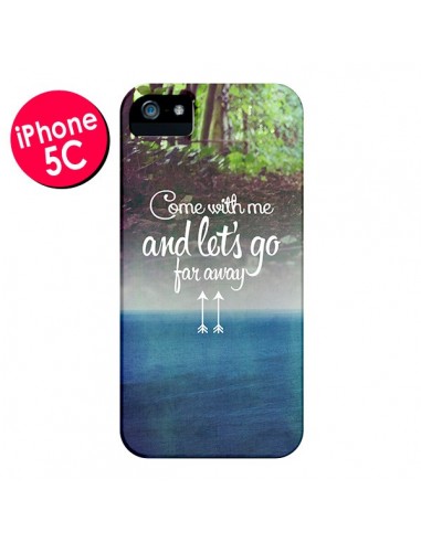 Coque Let's Go Far Away Forest Foret pour iPhone 5C - Eleaxart