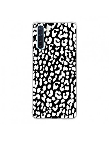 Coque Oppo Reno3 / A91 Leopard Noir et Blanc - Mary Nesrala