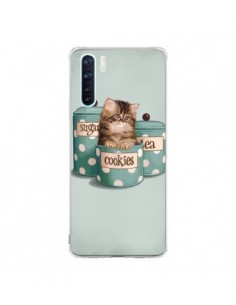 Coque Oppo Reno3 / A91 Chaton Chat Kitten Boite Cookies...