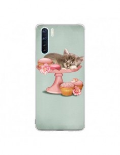 Coque Oppo Reno3 / A91 Chaton Chat Kitten Cookies Cupcake...