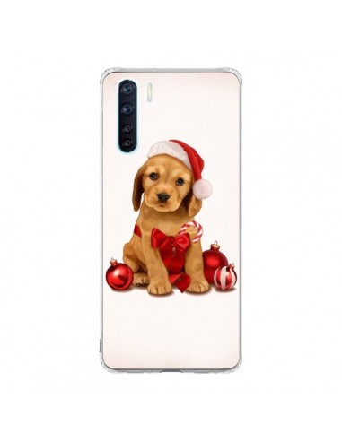 Coque Oppo Reno3 / A91 Chien Dog Pere Noel Christmas Boules Sapin - Maryline Cazenave