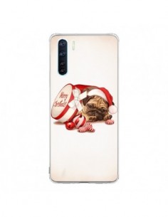 Coque Oppo Reno3 / A91 Chien Dog Pere Noel Christmas...