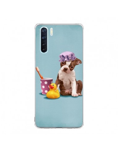 Coque Oppo Reno3 / A91 Chien Dog Canard Fille - Maryline Cazenave