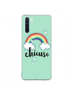 Coque Oppo Reno3 / A91 Chieuse Arc en Ciel - Maryline...