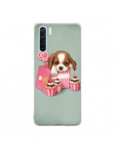 Coque Oppo Reno3 / A91 Chien Dog Cupcake Gateau Boite -...