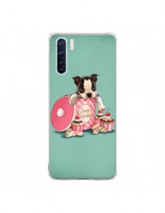 Coque Oppo Reno3 / A91 Chien Dog Cupcakes Gateau Boite -...