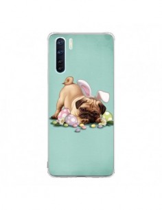 Coque Oppo Reno3 / A91 Chien Dog Rabbit Lapin Pâques...