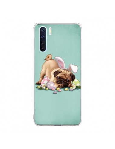 Coque Oppo Reno3 / A91 Chien Dog Rabbit Lapin Pâques Easter - Maryline Cazenave
