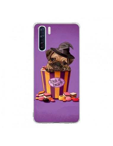 Coque Oppo Reno3 / A91 Chien Dog Halloween Sorciere Bonbon - Maryline Cazenave